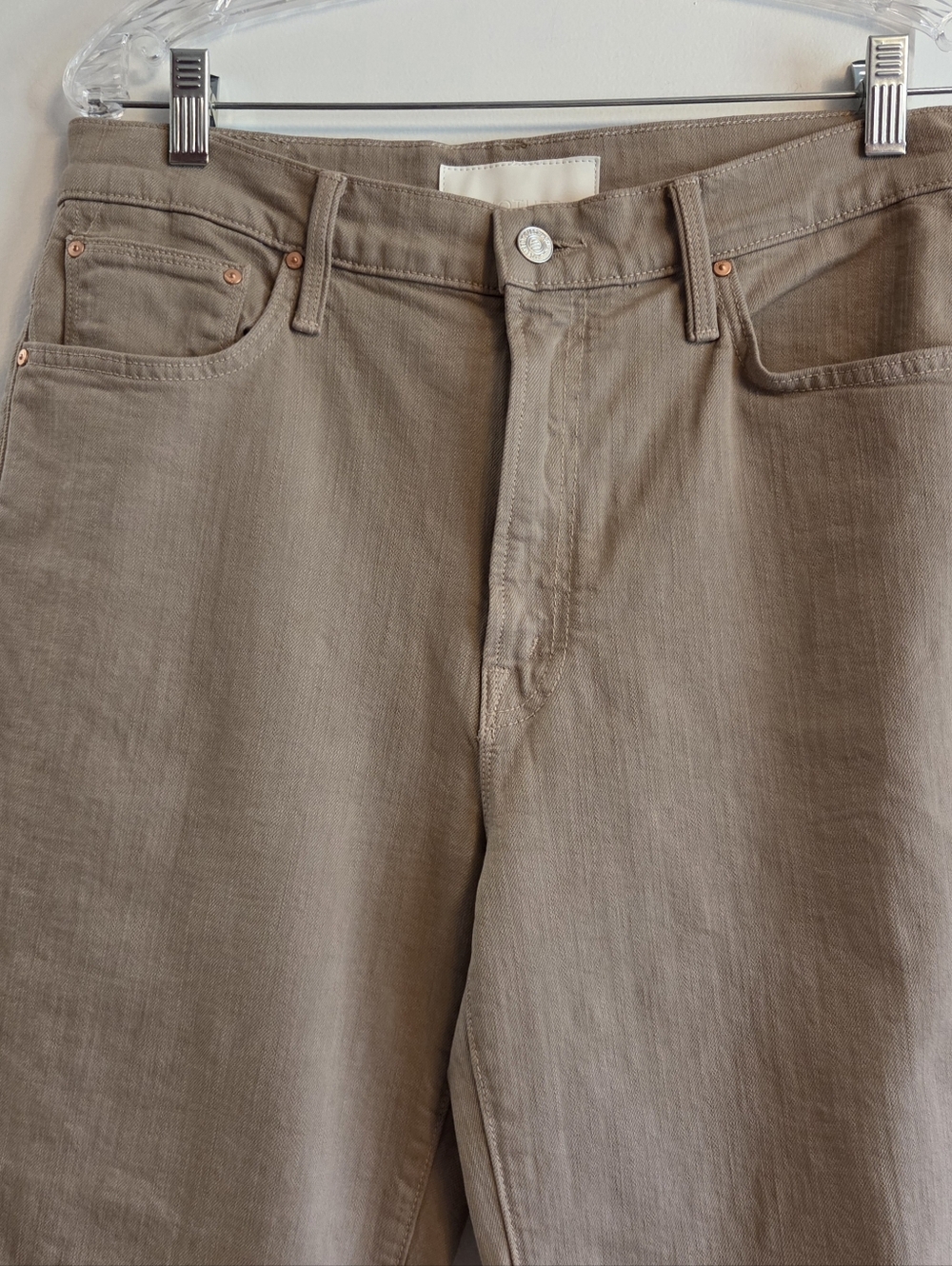 MOTHER The Dodger Flood Jeans Pants Dark Khaki Size 29 - Picture 3 of 12